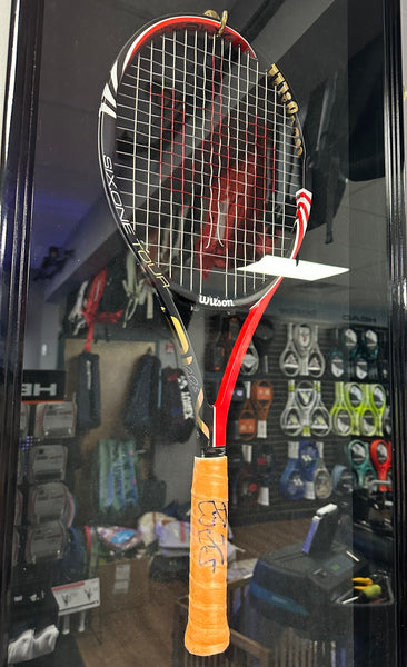 Roger Federer Match Used & Signed Racquet – NJ Tennis Direct